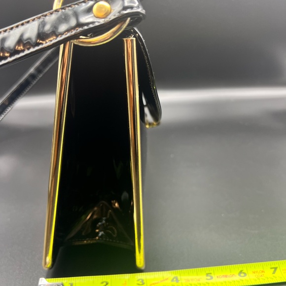 crouch & fitzgerland New York Vegan vintage shouder purse Gold Metal Encased - Picture 14 of 16